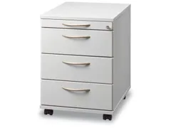 Ladenblok Lichtgrijs 590x430x580mm 1pennenlade 3laden Beugelgreep