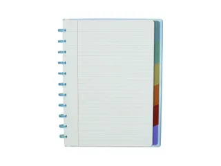 Schrift Atoma A4+ lijn 120blz 90gr PP transparant assorti - 9