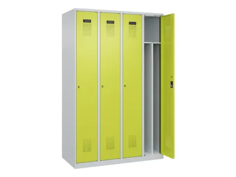locker voor scheiding van kleding,HxBxD 1850x1200x500mm,4vak