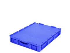 Euronorm Stapelkrat Pp 138x800x600mm 38l Dubbele Bodem M. Deksel
