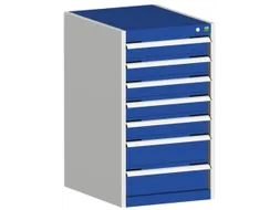 ladekast HxBxD 900x525x650mm 7laden romp RAL7035 front RAL5010