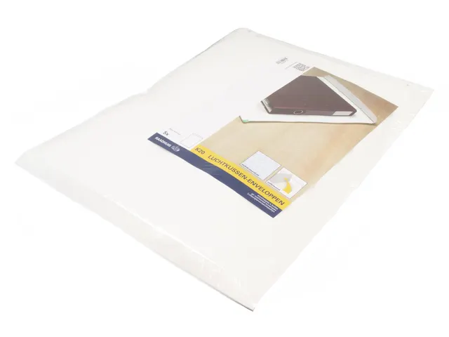 Luchtkussenenvelop Raadhuis 350x470mm K20 wit plakstrip krimp a 5 stuk