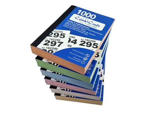 Nummerblok 1-1000 assorti 6 stuks