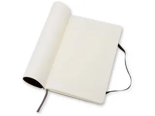 Notitieboek Moleskine large 130x210mm blanco soft cover zwart - 11