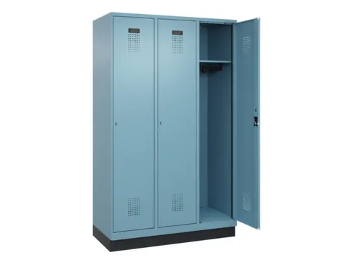 locker,HxBxD 1950x1200x500mm,3vak,vak B 400mm,cil.-slot,sokkel