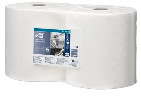 Tork 473382 Heavy-duty Zacht Combirol Poetspapier 2-laags W2 Wit