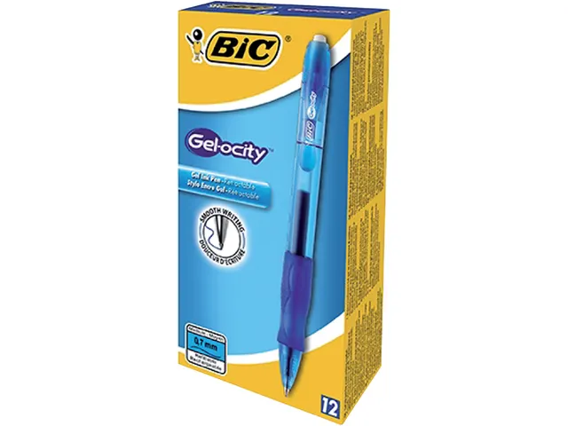 Gelschrijver Bic Gelocity blauw medium 0.3mm