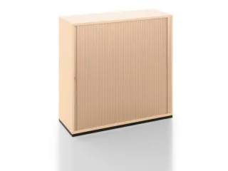 Jaloeziedeurkast 1200x1200x450mm Sokkel Kleur Zwart Decor Esdoorn - 2