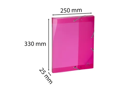Klasseerdoos IDERAMA PP rug 25mm roze
