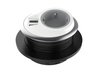 Desktop stekkerdoos Power PixelTUF 1x Schuko + USB A en C 25W Wit - 3