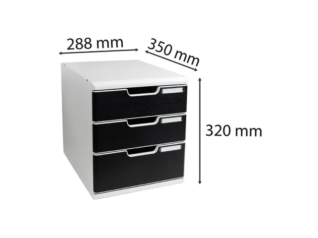 Exacompta Ladenblok Modulo A4 met 3 Laden Gesloten