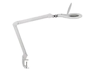 Loeplamp LED MAULmakro Wit met tafelklem - 1