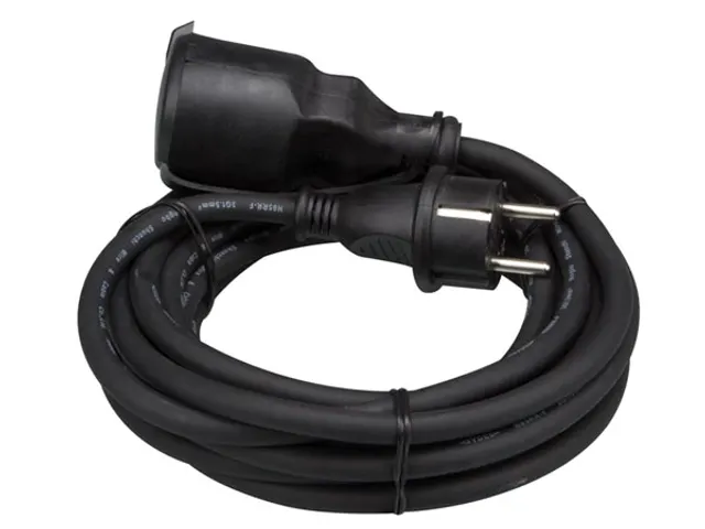 Rubber Verlengkabel - 5 M - 3g1.5 - Penaarde IP44