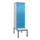 PBM-locker met bank,HxBxD 2120x600x815mm,2vak,vak B 300mm,cil.-slot