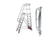 verrijdbare treden-platformladder,eenzijdig,12trede(n),stand H 2,75m