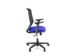 Bureaustoel EN1335 Linea Tekna 01 zwart/blauw met 2D armleuning - 2