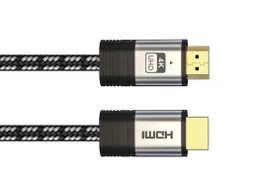 Premium Hdmi 2.0 Kabel Cotton Braided Cable Plated Connector 4k 1 Mete