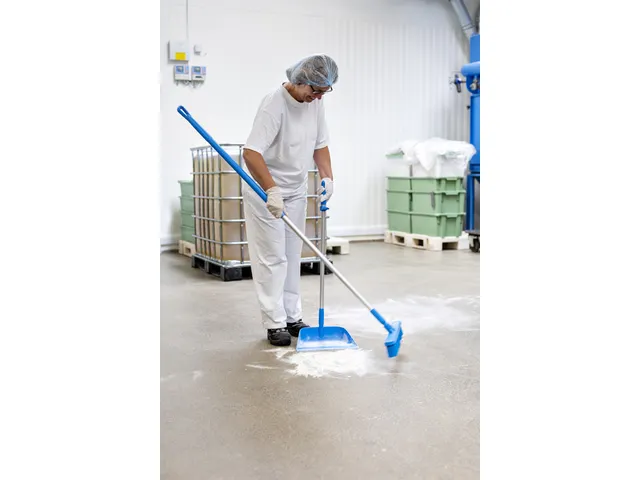 Veger Vikan zachte gespleten vezel bezem 410mm wit