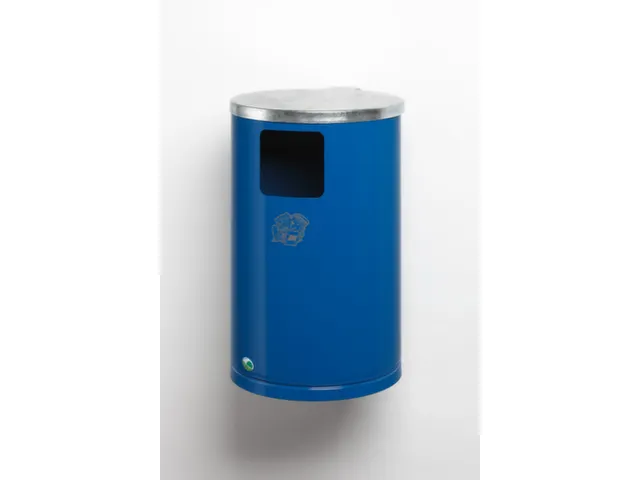 Bac à Déchets Fixation Murale/tubulaire 30l Tôle D'acier Couvercle