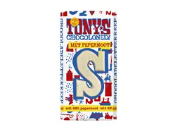 Chocoladeletter Tony's Chocolonely wit pepernoot S 180gr