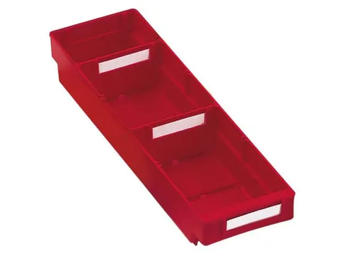 Stellingbak Extra Vlak Pp Hxbxd 65X120X400Mm Rood