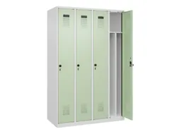 locker voor scheiding van kleding,HxBxD 1850x1200x500mm,4vak