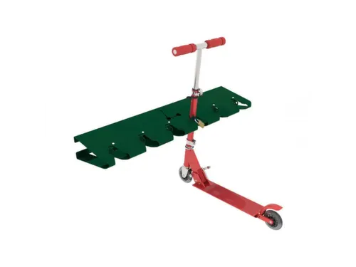Steprek voor 6 steppen L 990mm eenzijdig RAL6005