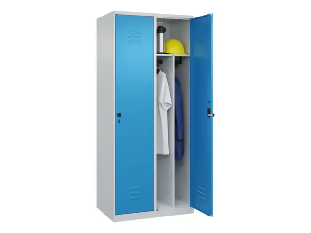 locker voor scheiding van kleding,HxBxD 1850x800x500mm,2vak
