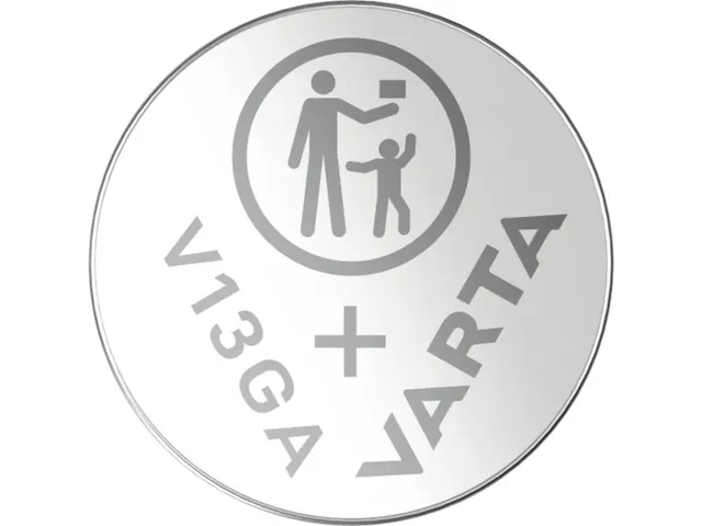 Batterij Varta knoopcel V13GA alkaline blister à 2 stuks