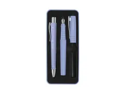 Balpen en Vulpen Faber-Castell Poly Pen in giftbox pale iris.