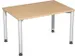 Bureau 4-Poot Hxbxd 680-800X1200X800Mm Ronde Buis Beuken