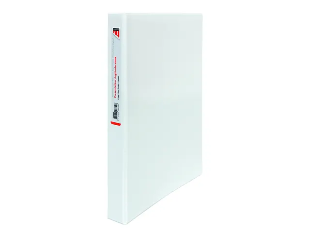 Presentatieringband Quantore A4 4-rings D-mech 15mm wit