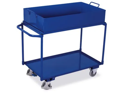 Tafelwagen 250kg 1000x600mm 2 Etages Opvangbak 120l Staalplaat