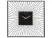 Wandklok Nextime 45x45x15 zwart metaal Vasco Square