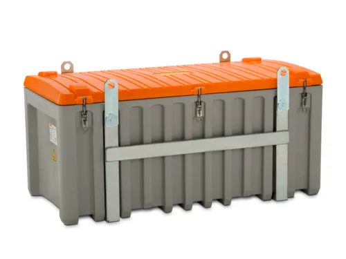 Opbergbox 750L H X B X D 800X 1700X 860Mm Kraanbaar Grijs/oranje