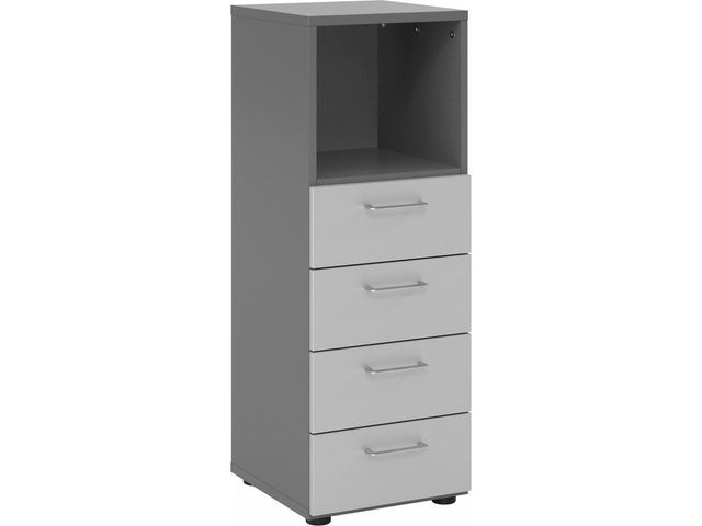combikast HxBxD 1100x400x420mm 1ordnerhoogte stelling 4lade(n) | ArchiefkastOnline.be
