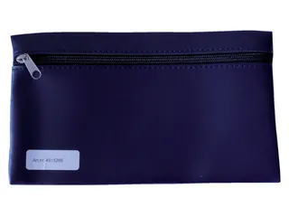 Schooletui 15x26cm met rits skai donkerblauw - 1