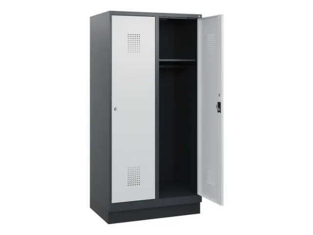 schoollocker,HxBxD 1630x800x500mm,2vak,vak B 400mm,cil.-slot,sokkel