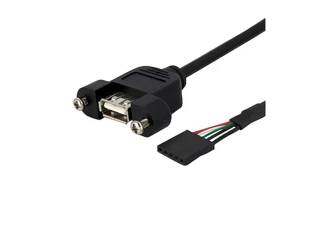 30 cm Inbouwpaneel USB Kabel USB A naar Moederbord Aansluitkabel F/F