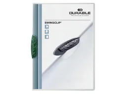 Klemmap Durable 2260 swingclip groen A4 3mm