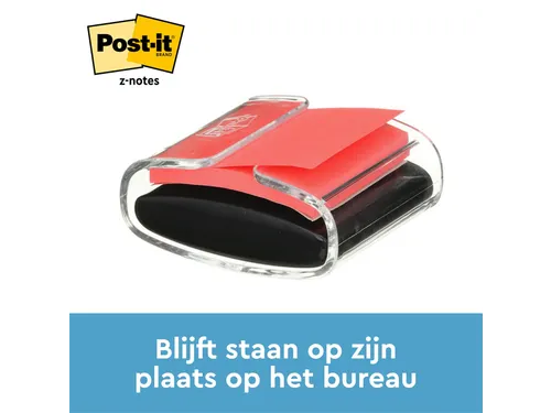 Memoblokdispenser 3M tbv Post-it Z-Note 76x76mm transparant + 12 blok