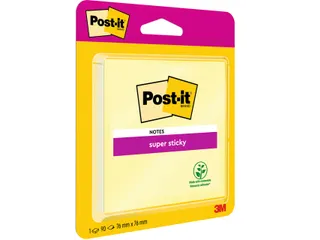 Memoblok Post-it 6920 Super Sticky 76x76mm geel - 3
