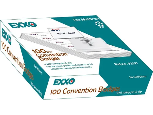 Badge Clip & Speld 56x90mm Combiklem 100 Stuks