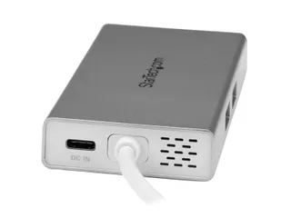 Usb-C Multiport Laptop Adapter 4K Hdmi - Gbe - Usb 3.0 - Zilver & Wit - 3