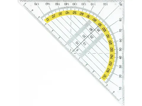 Geodriehoek Kangaro kunststof 14cm