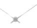 Horloge murale NeXtime Hands Ø85cm aluminium/argent