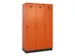 armoire vestiaire noir et blanc,HxlxP 1950x1200x500mm,3compart.