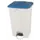 pedaalemmer,1x90l,HxBxD 820x500x412mm,romp PP wit,deksel PP blauw