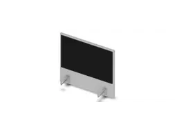 opzetpaneel bureau aanbouw zijkant MP-lichtgrijs BN8033-zwart 600mm