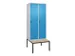 locker voor scheiding van kleding,HxBxD 2120x800x815mm,2vak
